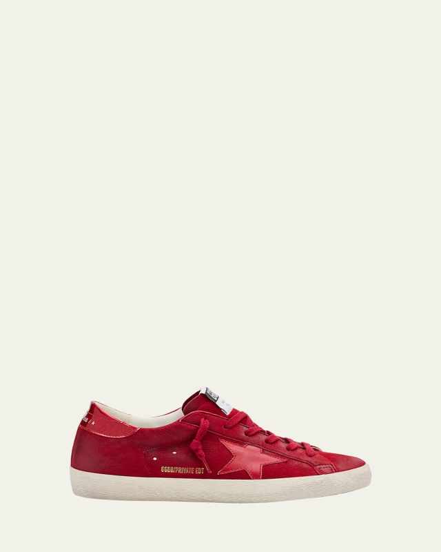 Superstar Mixed Leather Low-Top Sneakers